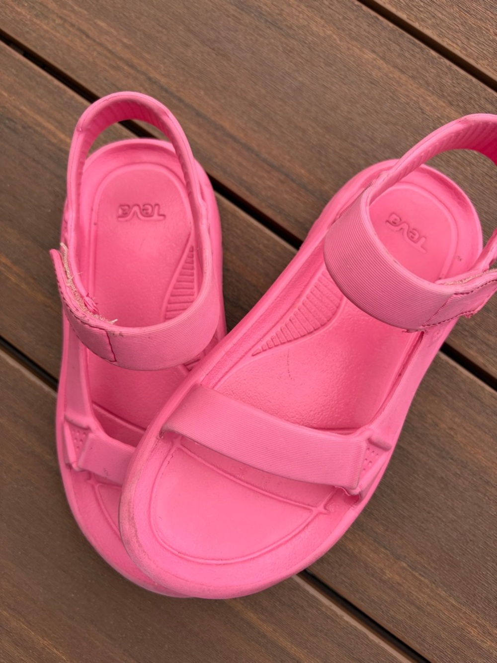 Teva Kids Pink Sport Sandals with Back Strap